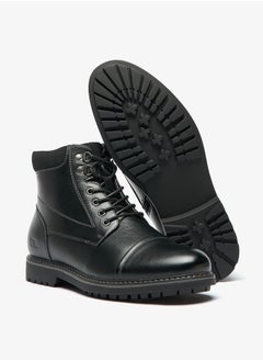 LBL by Shoexpress Men's Textured Chukka Boots with Zip Closure  - Image 4