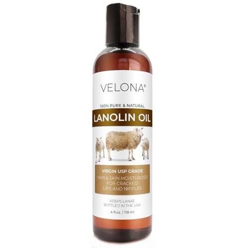 velona Lanolin Oil USP Grade 4 fl oz | 100% Pure and Natural Carrier Oil | Refined, Cold pressed | Skin, Hair, Body & Face Moisturizing | Use Today - Enjoy Results - Image 1