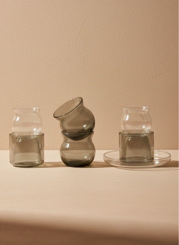 Raz Premium Glass Tea & Coffee Cups Set | Arabic Tea Glasses Gift Box - Image 1