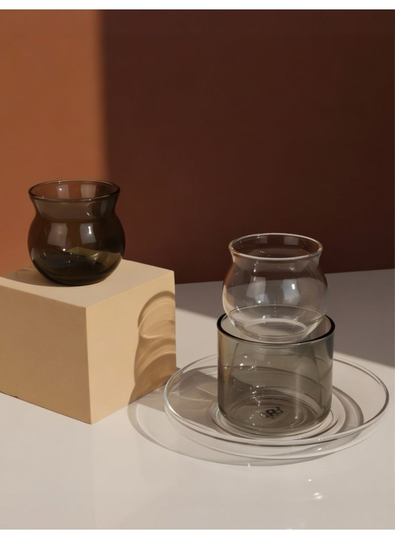 Raz 18 Pieces Premium Glass Tea & Coffee Cups Set | Arabic Tea Glasses Gift Box - Image 3