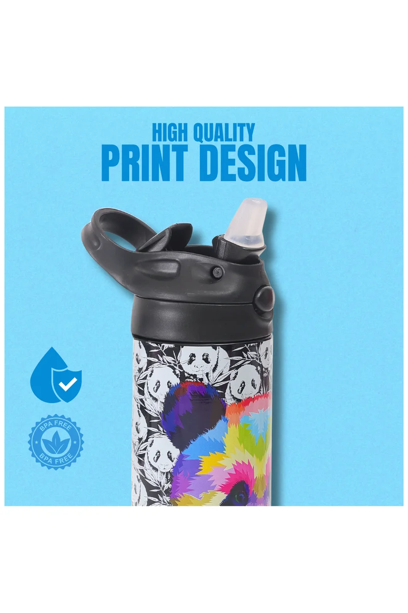 Nova Black Nova Bear Stainless Steel School Water Bottle  | Best Price UAE