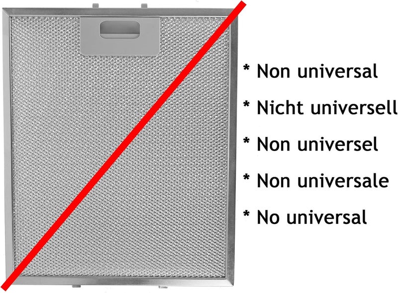Spares2go Metal Mesh Filter for Electrolux Cooker Hood/Kitchen Extractor Fan Vent (Pack of 2 Filters, Silver, 300 x 250 mm) - Image 4