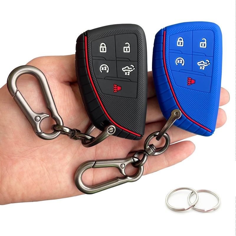TANDRIVE مجموعة غطاء مفتاح TANDRIVE لسيارات شيفروليه سيلفرادو و GMC سييرا - Image 1