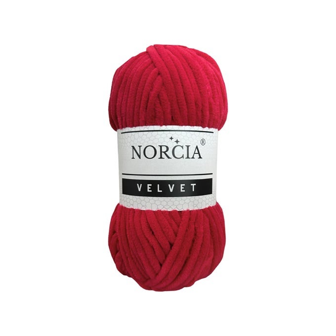 SOFT VELVET YARN CHENILLE YARN FOR CROCHETING BABY BLANKET YARN FOR KNITTING AMIGURUMI YARN FOR CROCHET WEAVING CRAFT RED 1 SKEIN