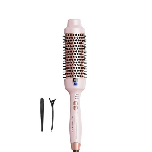 Wavytalk Thermal Brush Blowout Express 17 Inch Blowout Brush Negative Ion Technology for Creating Smooth Relax Blowouts Give the Hair Body and Shine Millennial Pink - Image 1