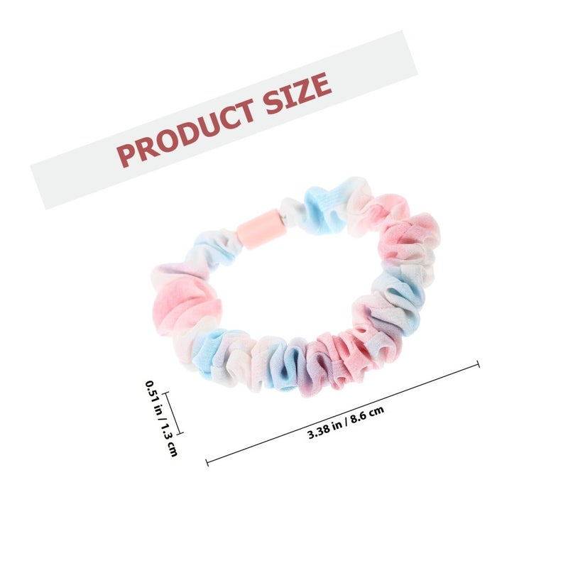 Floral Print Elastic Ponytail Holders Scrunchies Hair Ties 12 Pack For Women Soft Fabric Hair Bands - Image 3
