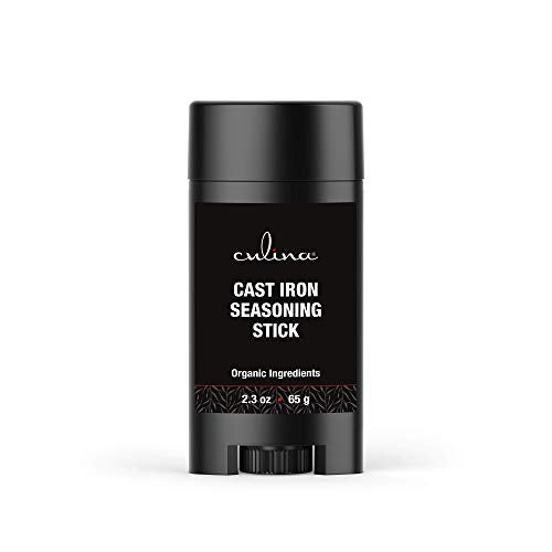 Culina Cast Iron Seasoning Stick | 100% Organic Ingredients | Best for Non-stick Cooking & Restoring | for Cast Iron Cookware, Skillets, Pans & Grills!… - Image 1