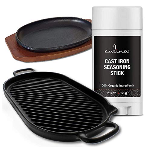 Culina Cast Iron Seasoning Stick | 100% Organic Ingredients | Best for Non-stick Cooking & Restoring | for Cast Iron Cookware, Skillets, Pans & Grills!… - Image 4