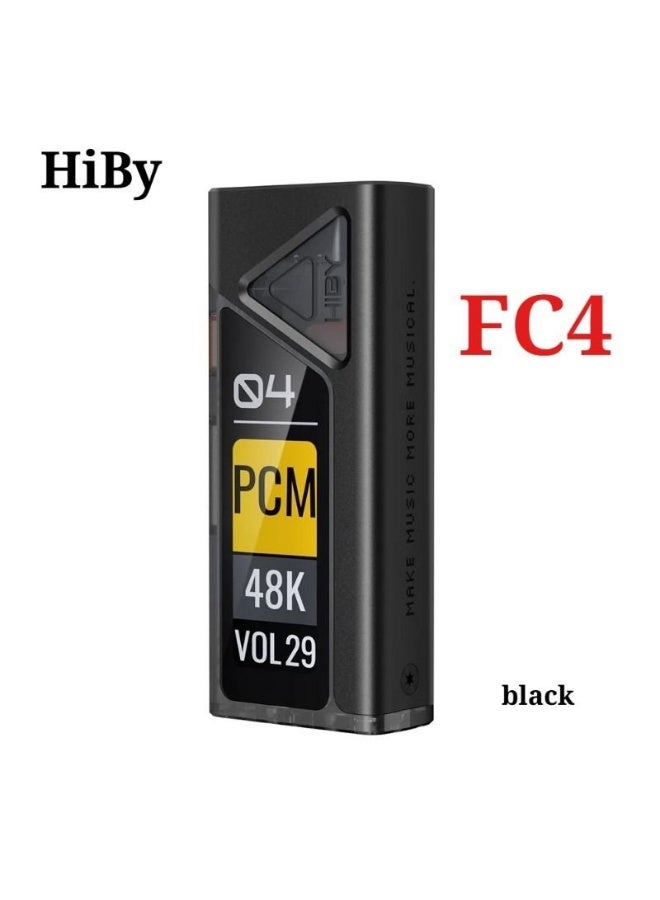 HiBy FC4 مُحول USB صوتي عالي الدقة مُضخم رأسية مزدوج التشفير Cs43131 Pcm768 Dsd512 مخرج 3.5/4.4 مم، أسود - Image 1
