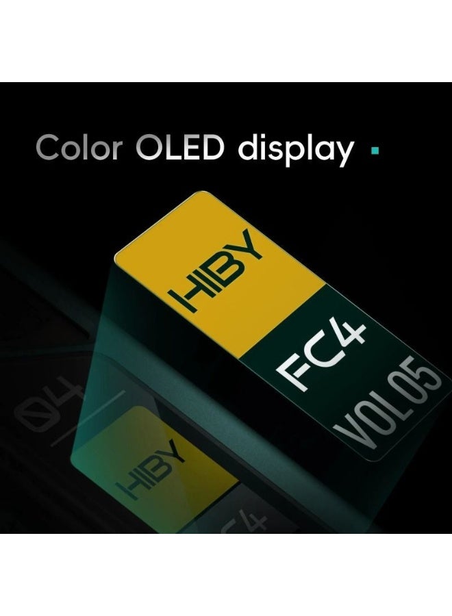 HiBy FC4 مُحول USB صوتي عالي الدقة مُضخم رأسية مزدوج التشفير Cs43131 Pcm768 Dsd512 مخرج 3.5/4.4 مم، أسود - Image 3