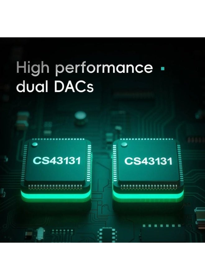 HiBy FC4 مُحول USB صوتي عالي الدقة مُضخم رأسية مزدوج التشفير Cs43131 Pcm768 Dsd512 مخرج 3.5/4.4 مم، أسود - Image 4