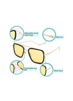 FEISEDY Retro 70s Aviator Sunglasses Tony Sunglasses Trendy Women Square Sun Glasses B2510  - Image 3
