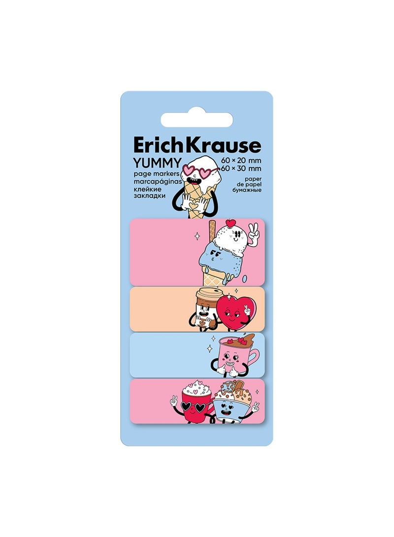 ErichKrause 80-Sheet Yummy Page Markers Assorted Sizes - Image 1