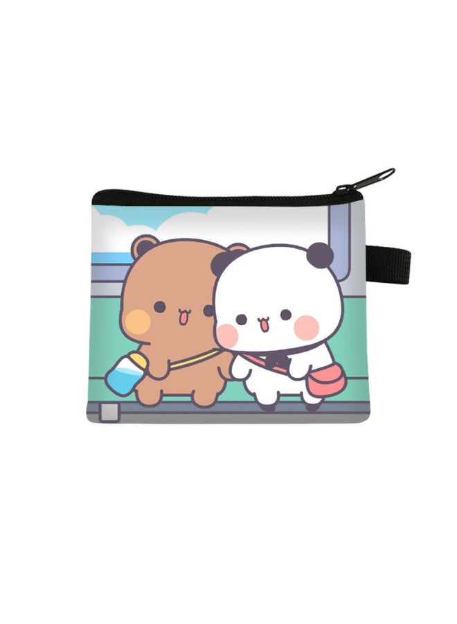 Yierbubu Children's Coin Purse Mini Cartoon Storage Pouch Student Large Capacity Short Cute Bag