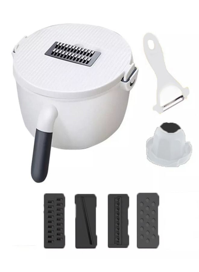 fashionhome Multifunctional Planer Chopping Device Kitchen Tools Round Wash Basin Wiper Vegetable Chopper  - Image 1