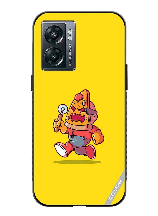 VR CREATIVE غطاء حماية لهاتف OnePlus Nord N300 بتصميم بيتزا قاتل متعدد الألوان - Image 1