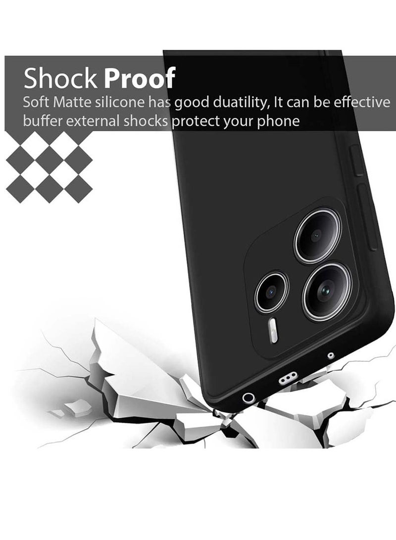 BORTONY Xiaomi Redmi Note 14 5G Case Cover Liquid Silicone Soft TPU Lightweight Shock Protective Cover with Camera Protection for Xiaomi Redmi Note 14 5G - Image 5