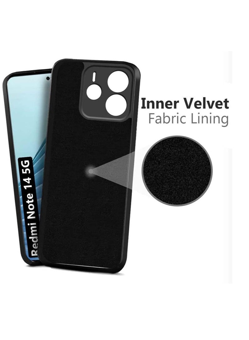 BORTONY Xiaomi Redmi Note 14 5G Case Cover Liquid Silicone Soft TPU Lightweight Shock Protective Cover with Camera Protection for Xiaomi Redmi Note 14 5G - Image 4