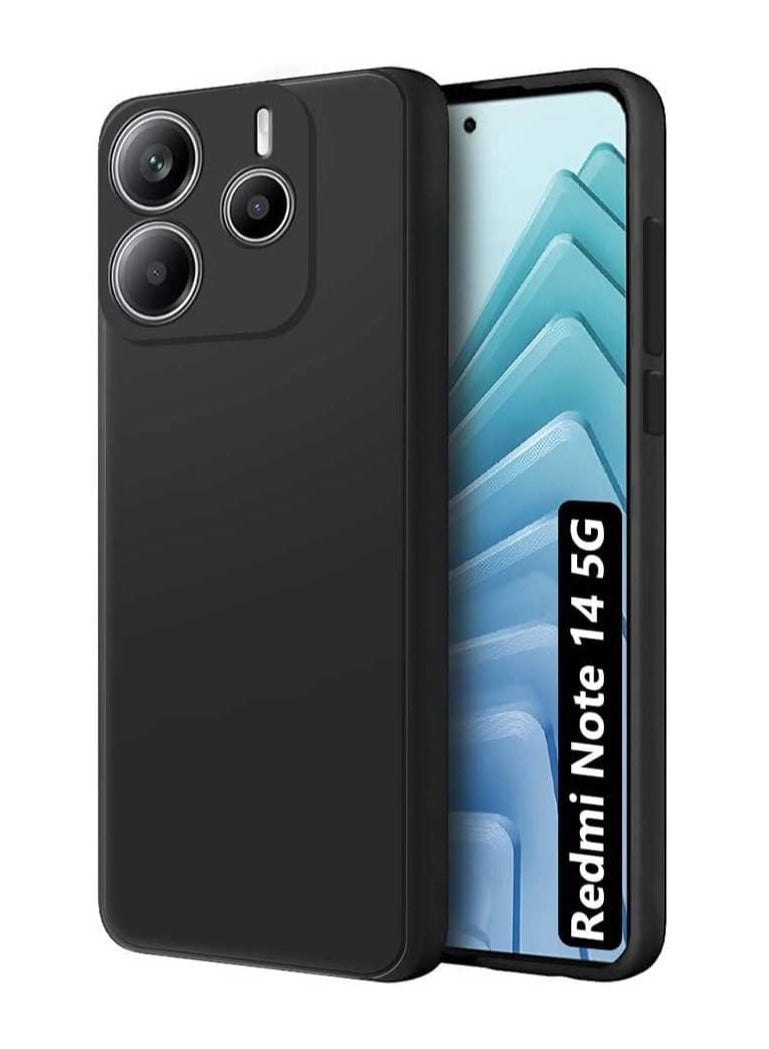 BORTONY Xiaomi Redmi Note 14 5G Case Cover Liquid Silicone Soft TPU Lightweight Shock Protective Cover with Camera Protection for Xiaomi Redmi Note 14 5G - Image 1