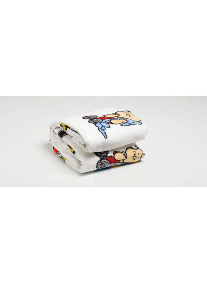 Kanguru Polyester Blanket With Sleeves and a Pocket - Peanuts Print 140x180cm