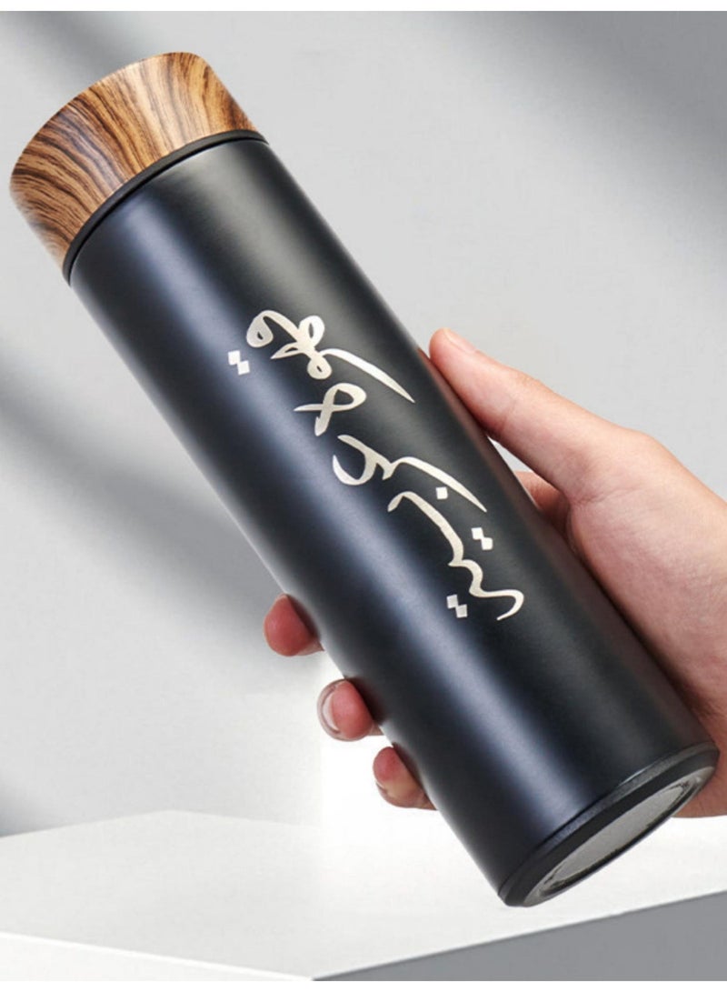 Coffee Thermos Set 3 Piece Stainless Steel Insulated Flask With 2 Double Layer Cups 500ml Vacuum Insulation Leak Proof For Hot And Cold Beverages Coffee Insulated Cup Set Insulated Cup Gift Box Set - Image 3