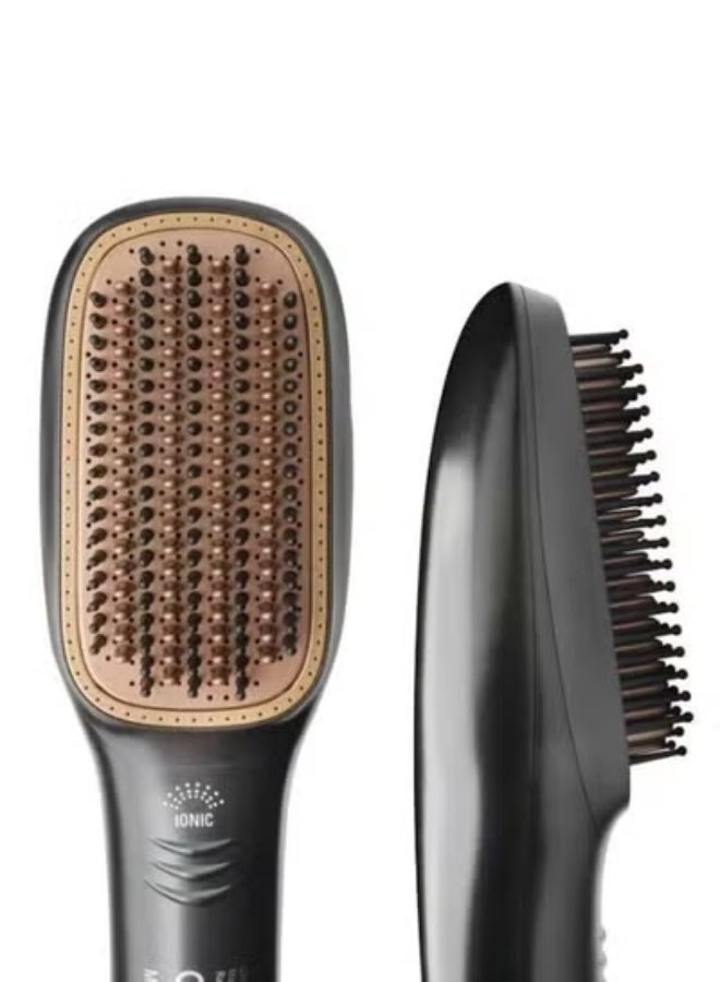 Denx 3-in-1 Hot Air Brush for Hair Styling, Straightening, Drying & Volumizing | Powerful 1200-1500W Performance with 3-Speed Heat Settings | Anti-Frizz Ceramic Brush for Smooth Results | Lightweight Design for Home & Travel | Suitable for All Hair Types - Image 3