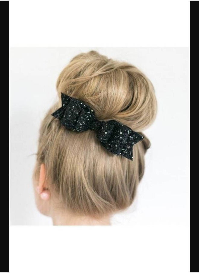 Generic - Sequin Designed Bow Shaped Hair Clip - Image 1