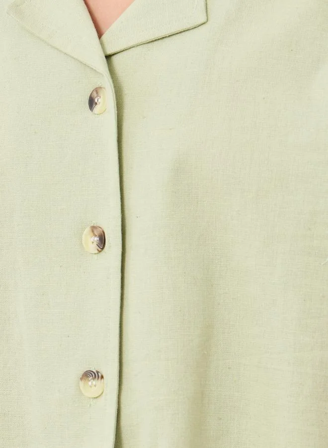 Styli Styli Collared Button Shirt and Pants Set