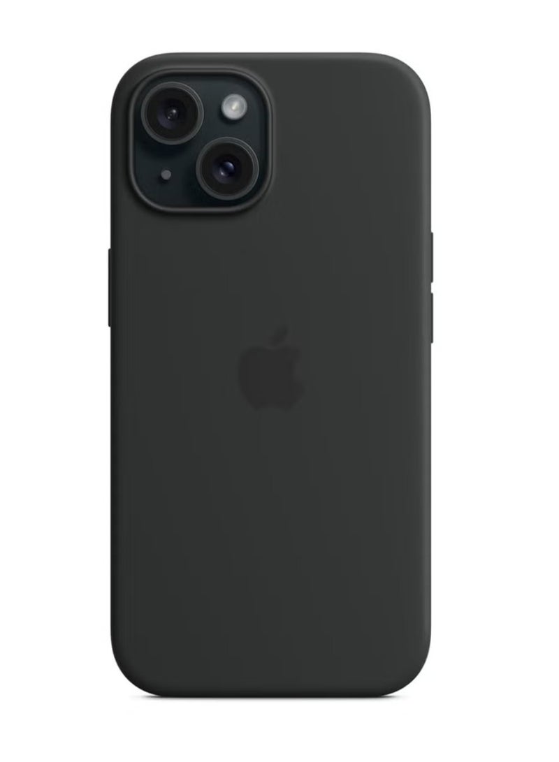 Silicone Apple iPhone 14 Silicone Case with MagSafe - Black - Image 1