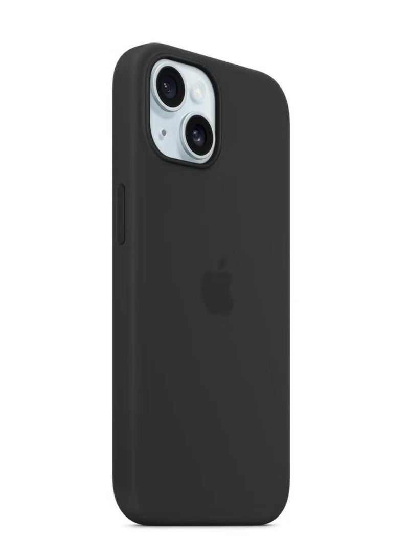 Silicone Apple iPhone 14 Silicone Case with MagSafe - Black - Image 3