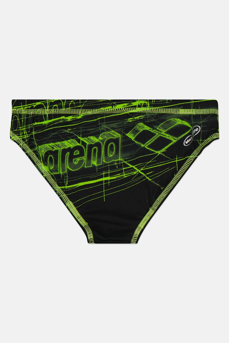 arena بيكيني سفلي للبنات من ماركة دراوي، أسود - Image 2