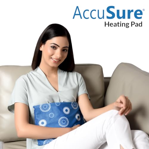 AccuSure H3001 Heating Pad (30×21 cm) Regular Size | Electric Heat Pad for Back, Neck, Shoulder & Period Cramps | Soft Fabric | Fast Heating | Reusable | Temperature Control | Unisex Use - Image 5