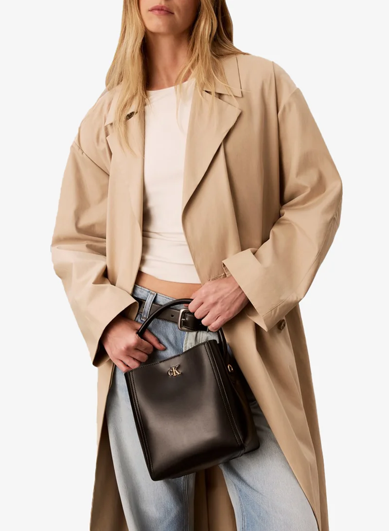 Calvin Klein Monogram Hardware Bucket Bag