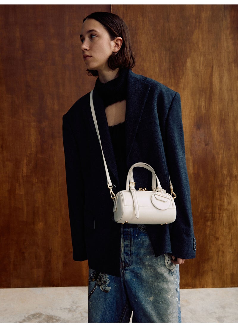 Charles & Keith CHARLES & KEITH Enola Bowling Bag & Tote Bag & Crossbody Bag for Women - Cream  - Image 2