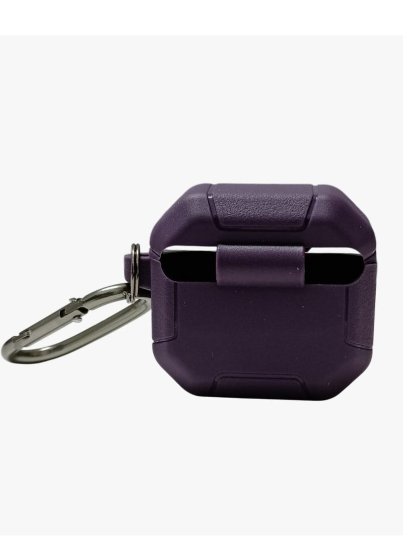 SPIGEN SGP AirPods 4th Generation Silicon Case, Compatible with AirPods 4 Gen (2024) (USB-C), Compatible with MagSafe, Drop Protection Cover with Lanyard, Orbit Hybrid Silicon Case, Plum Purple - Image 4