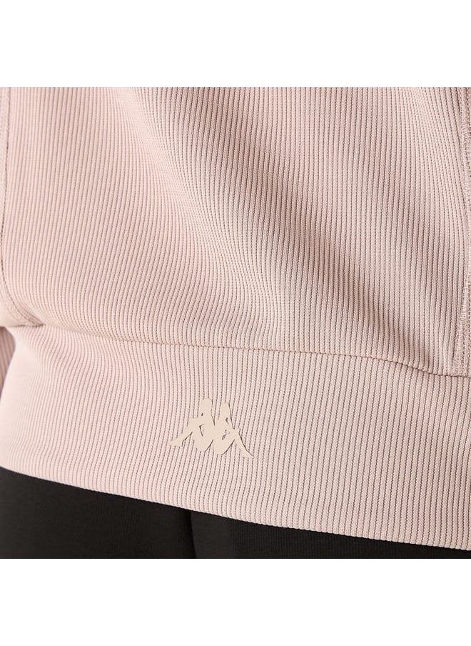 Kappa - Kappa Ribbed Zip Through Jacket with Long Sleeves - Image 1