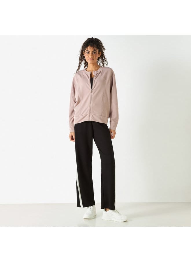 Kappa - Kappa Ribbed Zip Through Jacket with Long Sleeves - Image 1