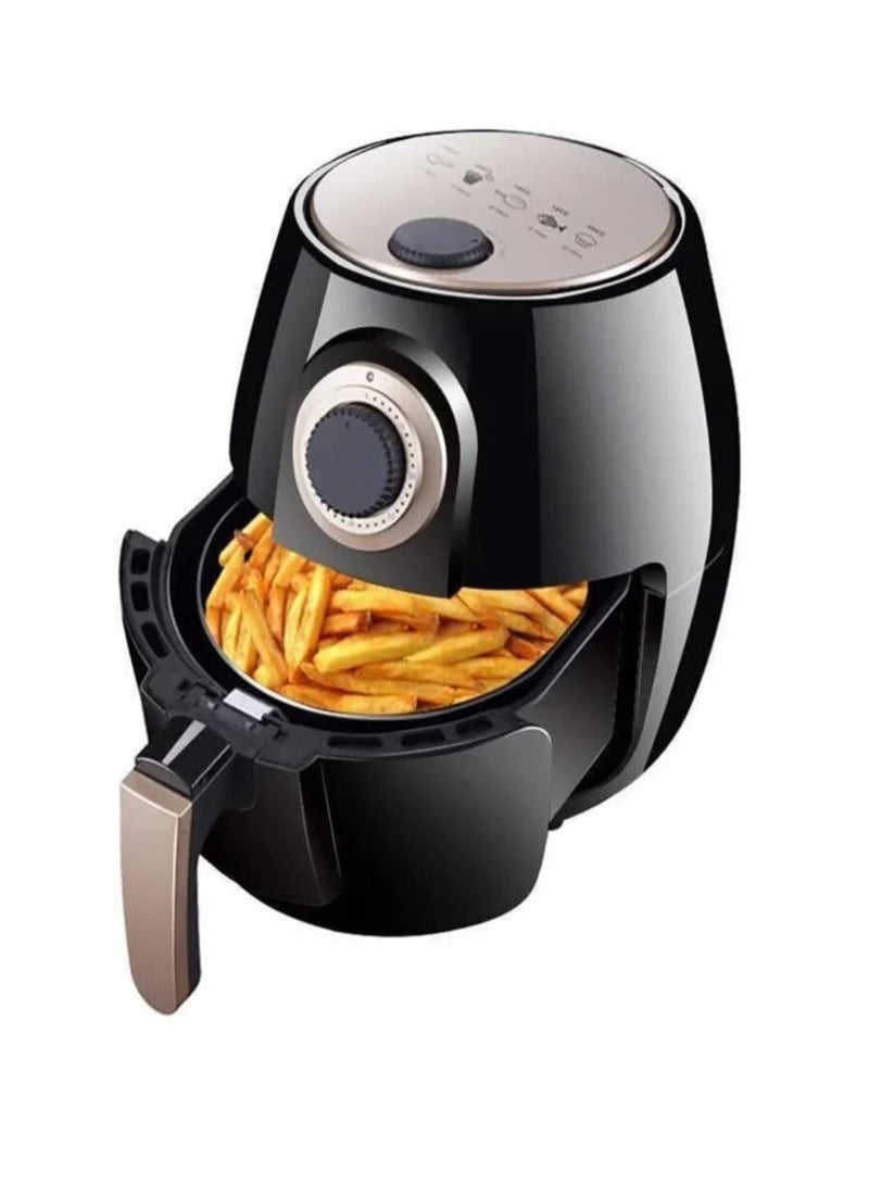 Premium Electric Air Fryer Healthy Oil Free Airfryer Cooker Machine with 80% Less Fat Mechanical Timer Control and Nonstick Basket for Home Kitchen - Image 2