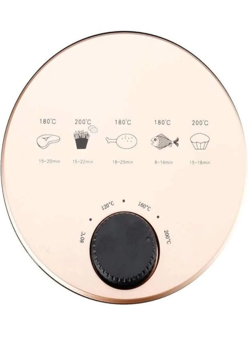 Premium Electric Air Fryer Healthy Oil Free Airfryer Cooker Machine with 80% Less Fat Mechanical Timer Control and Nonstick Basket for Home Kitchen - Image 3