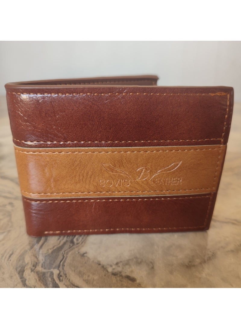 محفظه جلد رجالى بنى اللون - Image 1