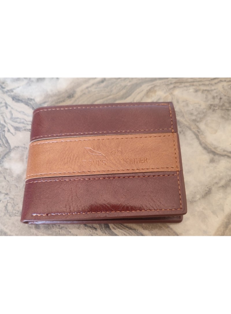 محفظه جلد رجالى بنى اللون - Image 2