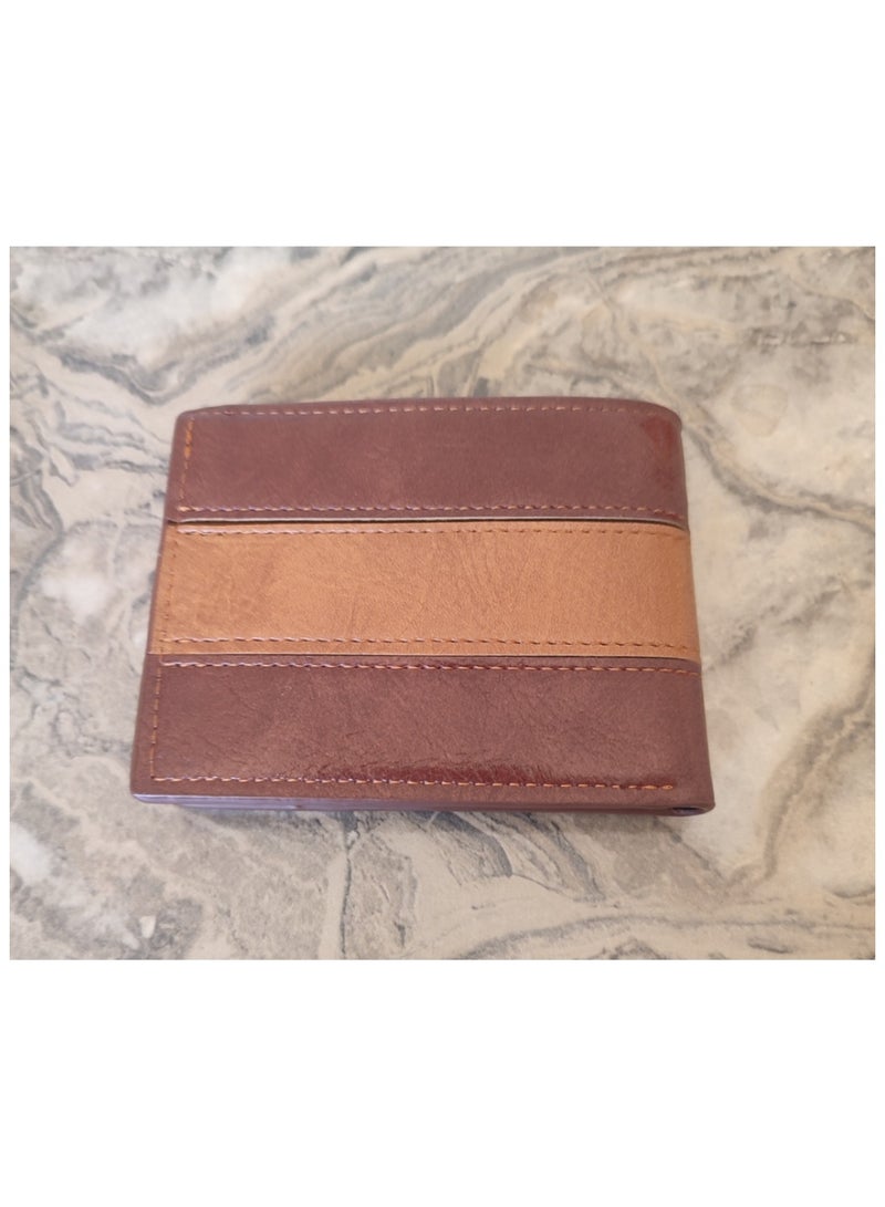 محفظه جلد رجالى بنى اللون - Image 3