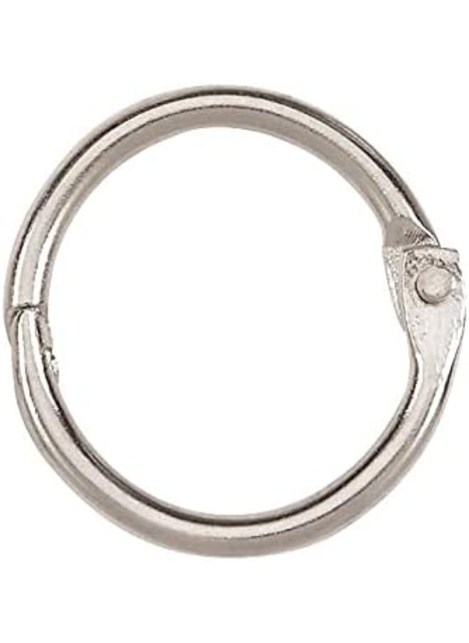 ACCO ACCO Loose Leaf Binder Rings, 3/4", Silver, 100 Rings/Box (72201)  - Image 2