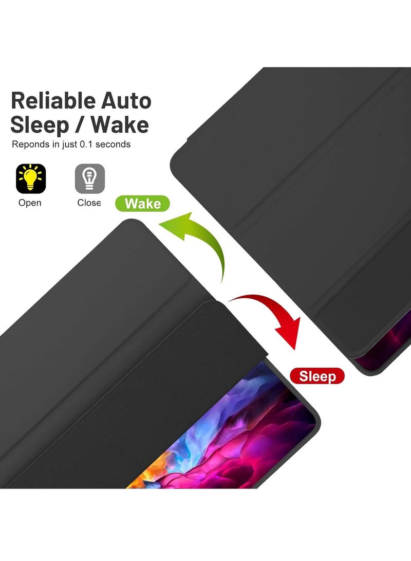 JAJEEK Case Compatible with Samsung Galaxy Tab A9 Plus / A9+ 11 Inch 2023, SM-X210/X216/X218 – Trifold Stand Protective Case with Pen Holder, Auto Sleep/Wake Function, Lightweight & Slim Design, Black Color for Full Protection - Image 3