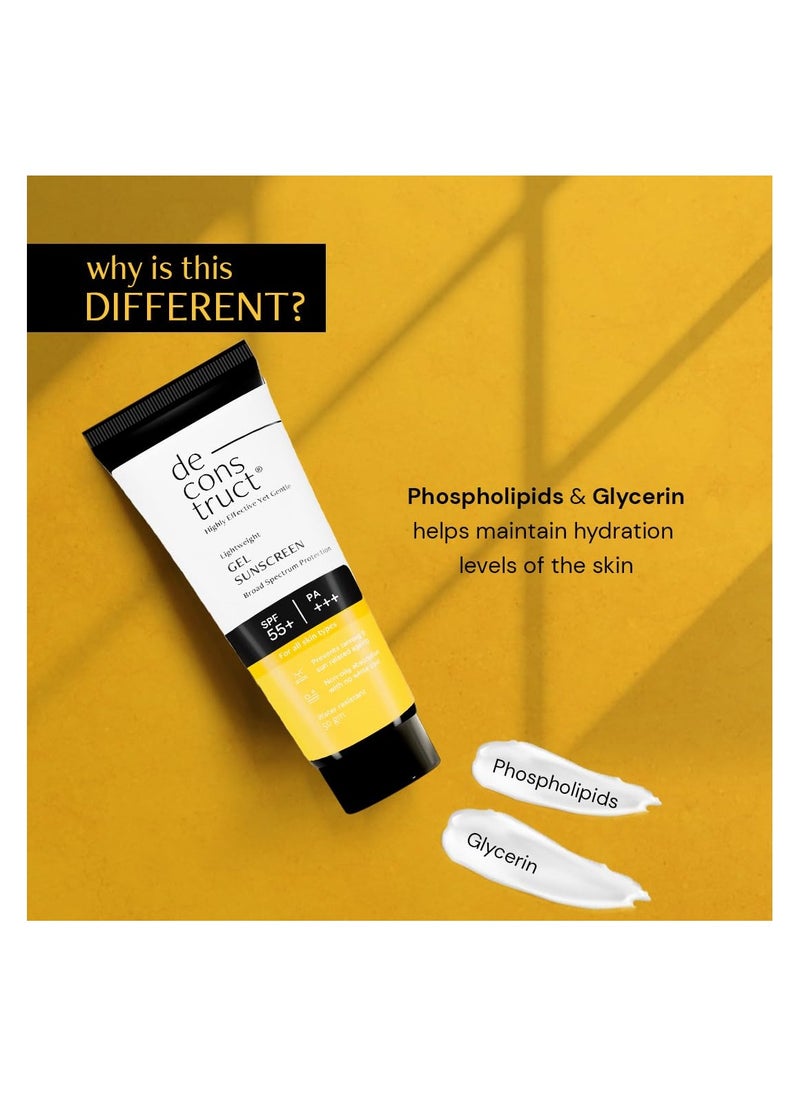 Deconstruct Deconstruct Face Gel Sunscreen for oily skin, combination skin, normal skin (50g)  - Image 4