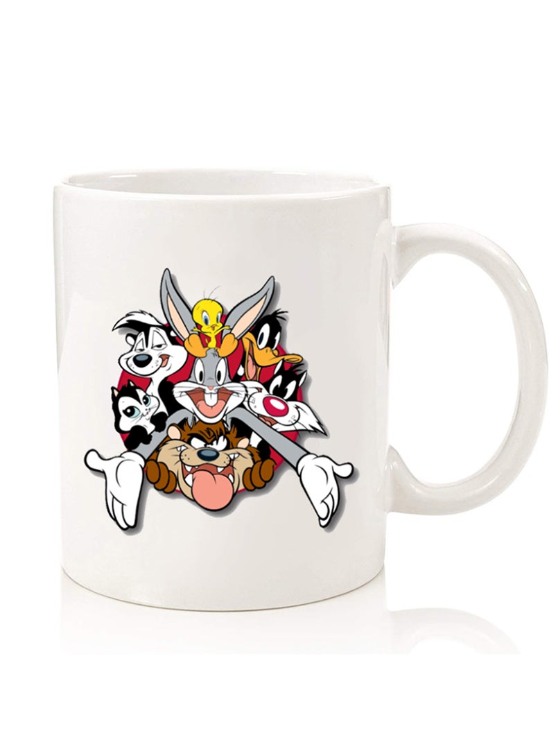 Theodor Premium Quality Two Sided Printed Coffee Mug Tea Cup For Home Office, Kids Men Women Looney Tunes - Image 1