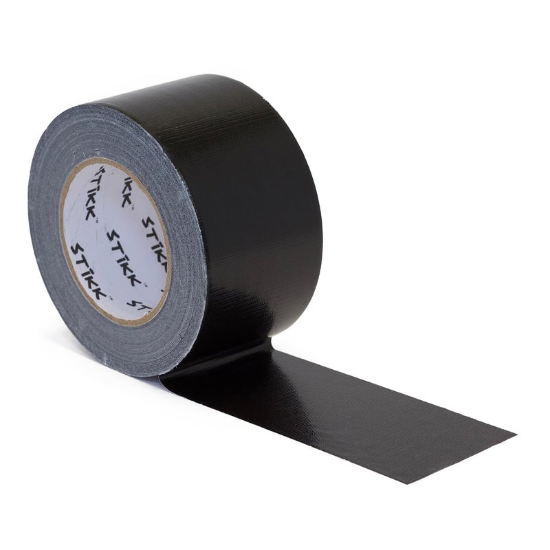 STIKK Duct Tape - Black Duck Tape - 3 inch x 60 Yards - Heavy Duty Tape for Repairs, Household Projects - for Commercial HVAC and Construction - Effective Heavy Duty Waterproof Duct Tape - Image 1