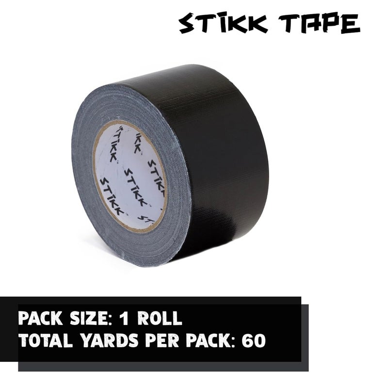 STIKK Duct Tape - Black Duck Tape - 3 inch x 60 Yards - Heavy Duty Tape for Repairs, Household Projects - for Commercial HVAC and Construction - Effective Heavy Duty Waterproof Duct Tape - Image 3