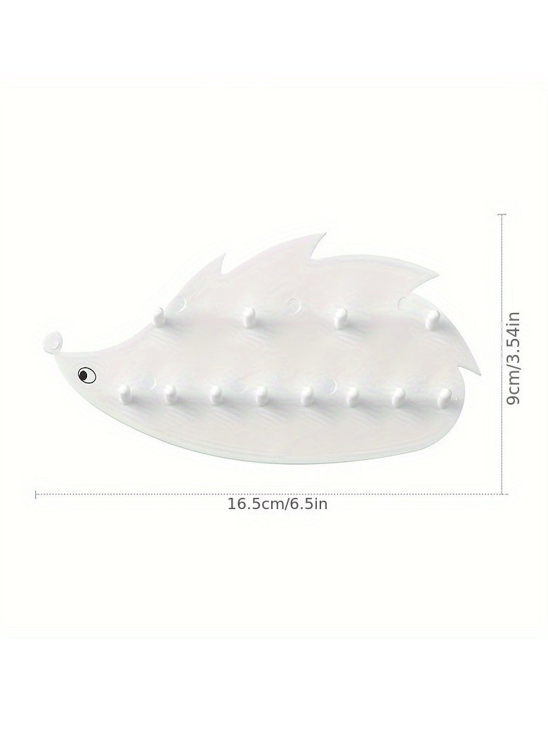 Generic 2pcs Punch-free Wall-mounted Hook, Hedgehog Shape Shelf Multifunctional Home Mirror Cabinet Key Jewelry Necklace Ring Hook  - Image 5