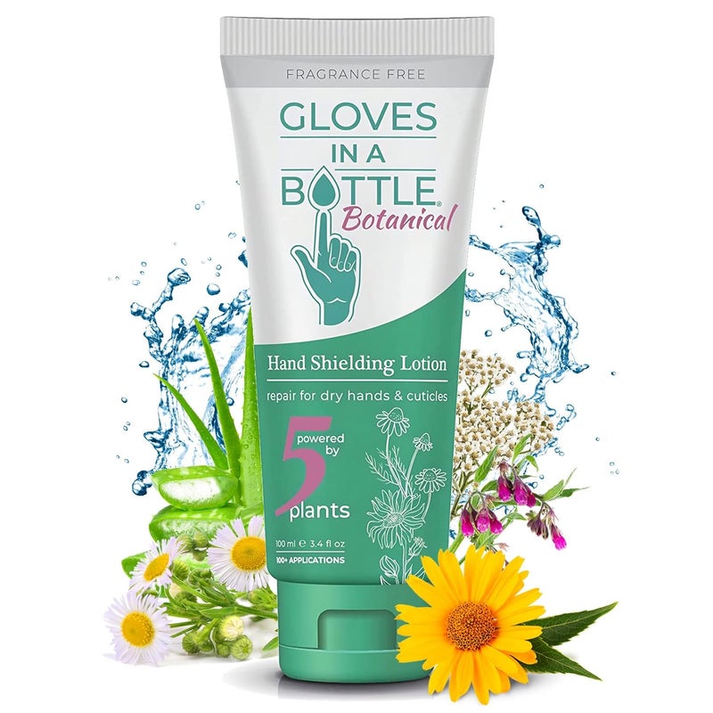 Gloves In A Bottle Gloves In A Bottle  Shielding Lotion for Dry Skin Hand Lotion Travel Size Protects  Restores Dry Cracked Skin 34 Fl Oz Pack of 1 Botanical